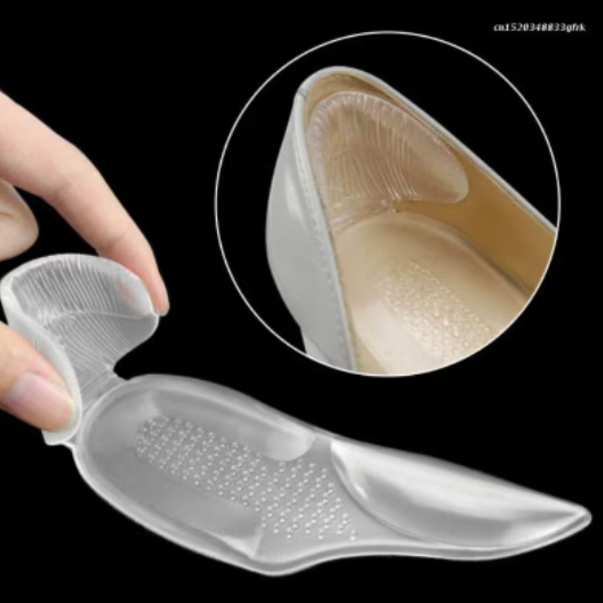 Set 2 branturi pentru talpa, suport interior de incaltaminte, CRM, cu calcai, marime universala, transparent [2]