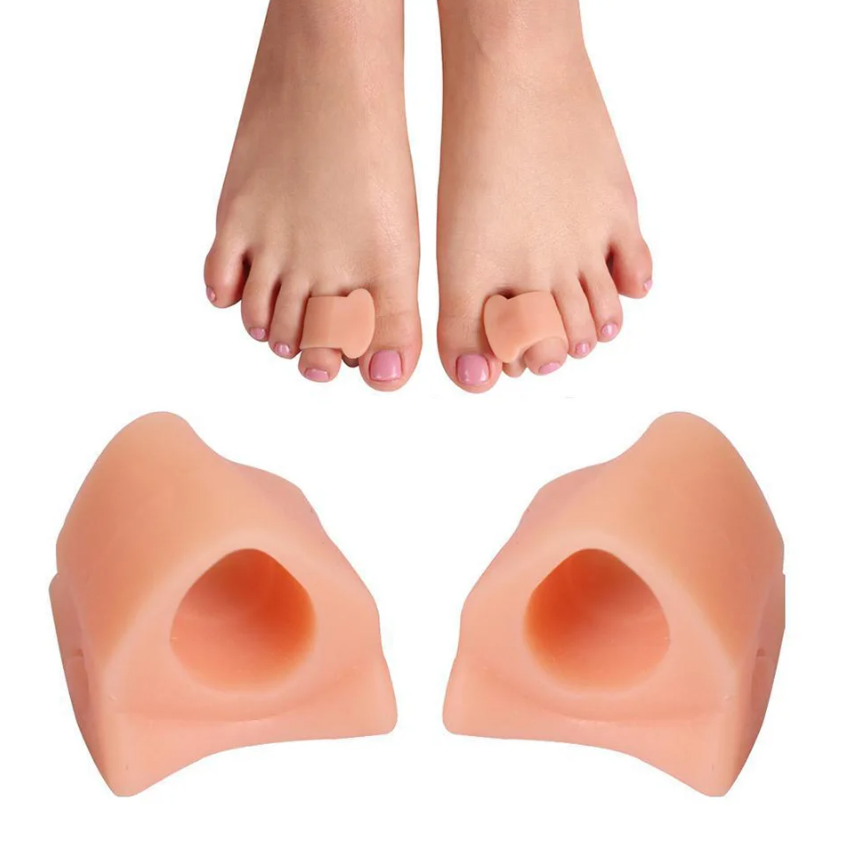 Set 2 buc Corector monturi hallux valgus din silicon, CRM,  separator degete picior, protector deget mare, suport ortopedic reutilizabil, unisex [6]