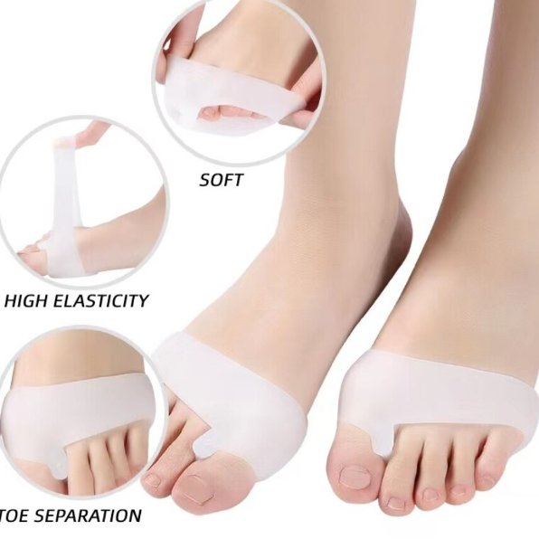 Set 2 buc Protectie Mont si Separator Deget Mare, CRM, silicon moale, respirabil, elastic, unisex, marime universala [5]