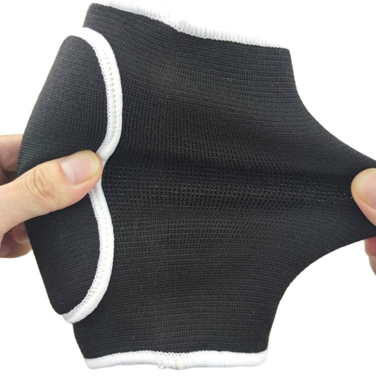 Set 2 Cotiere Elastice cu Compresie și Protecție, CRM, cu Tampon de Șoc, unisex, negru/alb [5]