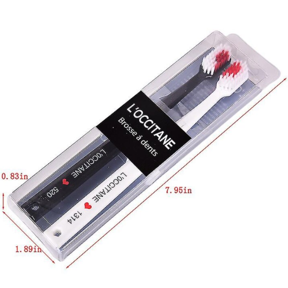 Set 2 Periute pentru dinti, CRM, Love/Couple, alb/negru [3]