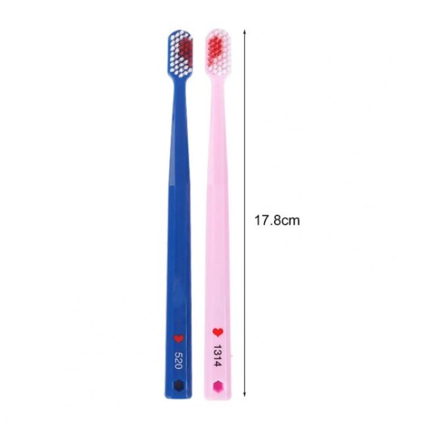 Set 2 periute pentru dinti, CRM, Love/Couple, roz/albastru [3]