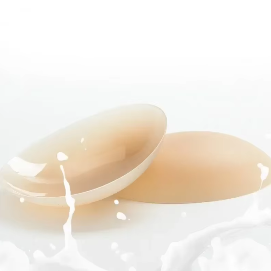 Set 2 plasturi invizibili pentru sâni, CRM, Silicon, Reutilizabili, Nude (8 cm) [5]