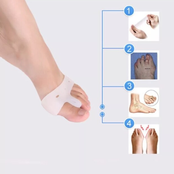 Set 2 protectii monturi si separator deget mare, CRM, silicon moale, respirabil, elastic, unisex, marime universala [3]