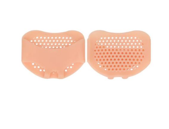 Set 2 protectii pentru picior, ADM, tip talonete, din silicon, nude [5]