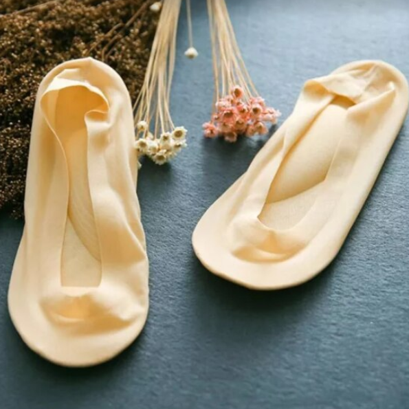 Set 2 suporturi pentru talpa piciorului, tip soseta, CRM, bej – marime 36-38 [4]