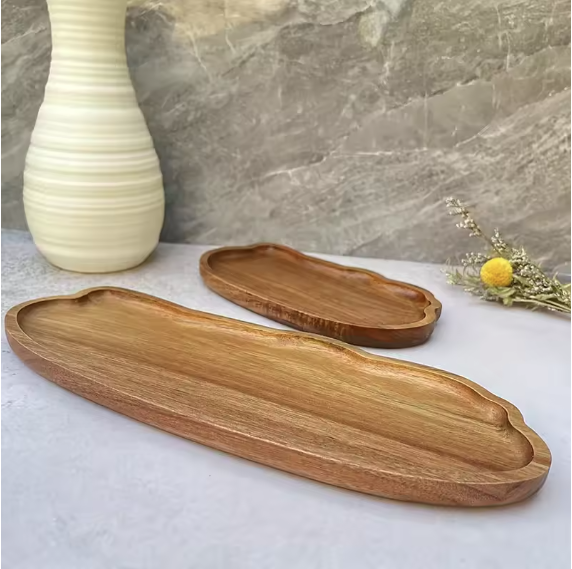 Set 2 Tavițe Decorative din Lemn EVNC - Japanese Style Wooden [3]