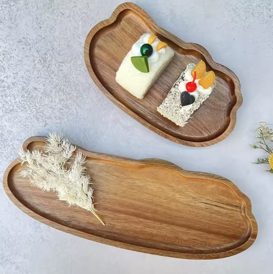 Set 2 Tavițe Decorative din Lemn EVNC - Japanese Style Wooden [4]