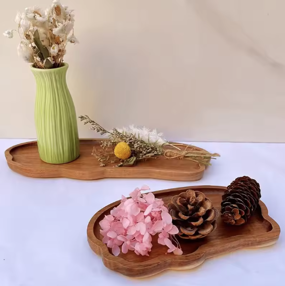 Set 2 Tavițe Decorative din Lemn EVNC - Japanese Style Wooden [6]