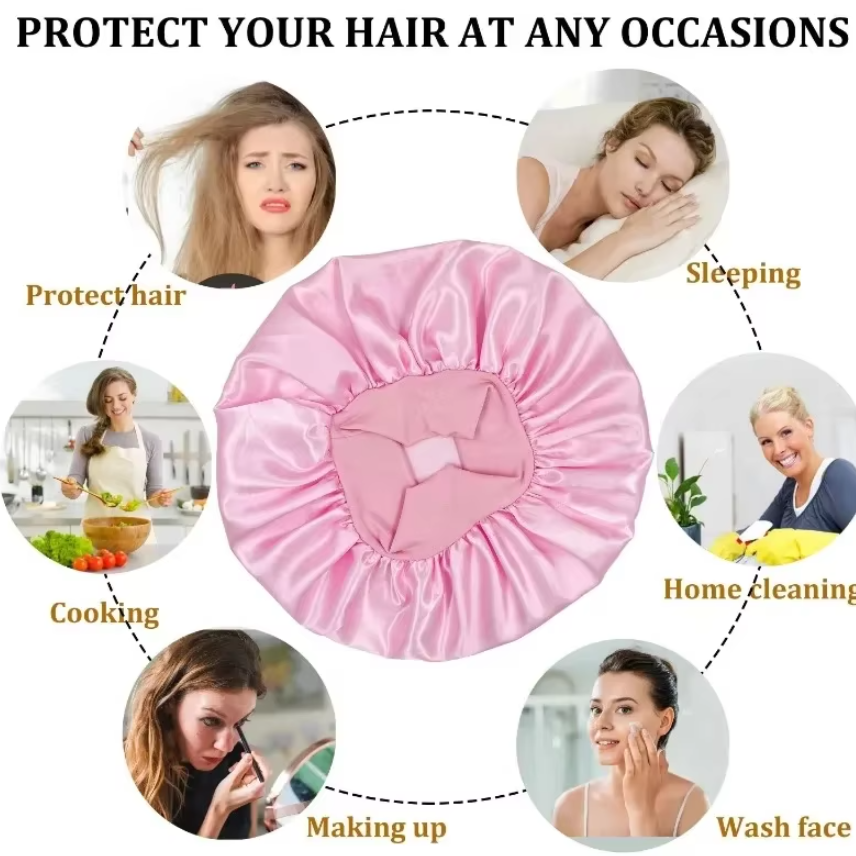 Set 3 Ondulatoare Flexibile fără Căldură și Bonetă de Protecție, CRM, pentru Bucle Naturale, roz [6]