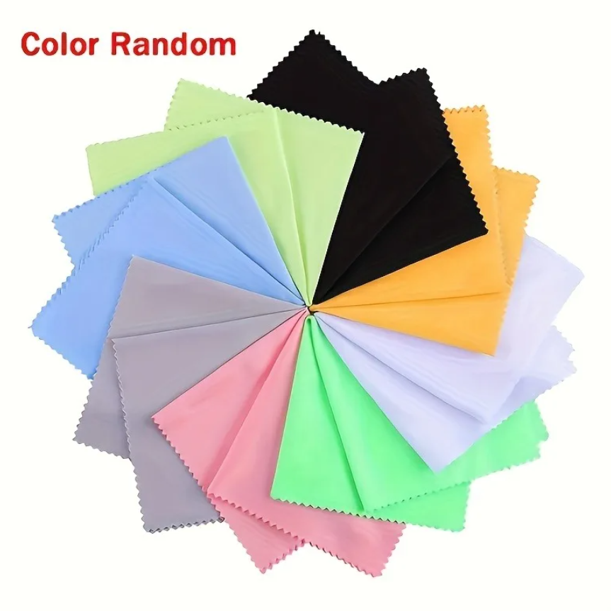 Set 50 lavete microfibra, CRM, curatare universala, ideale pentru ochelari, ecrane, geamuri, reutilizabile [2]