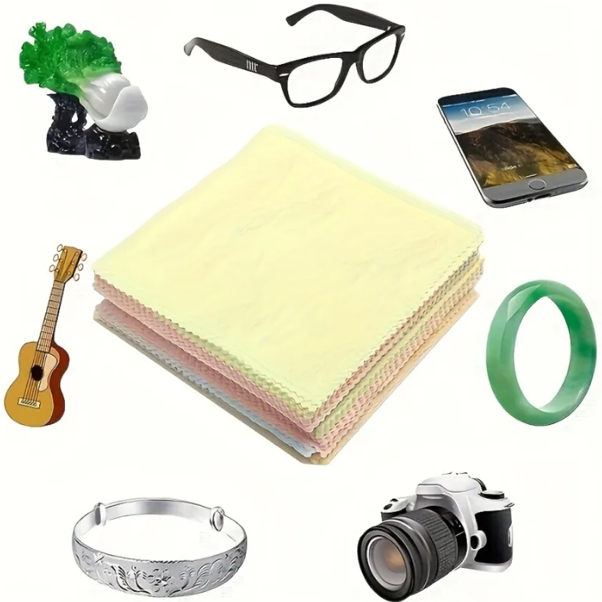 Set 50 lavete microfibra, CRM, curatare universala, ideale pentru ochelari, ecrane, geamuri, reutilizabile [3]