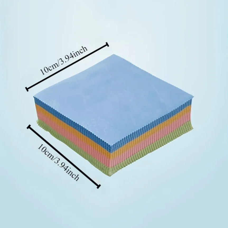 Set 50 lavete microfibra, CRM, curatare universala, ideale pentru ochelari, ecrane, geamuri, reutilizabile [5]