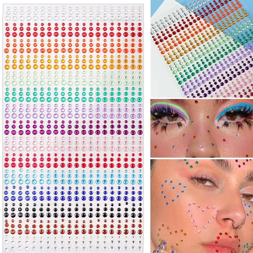 Set 900 Strass-uri Decorative, CRM, Accesorii Make-up / Hairstyling pentru Petreceri și Evenimente Glam [5]