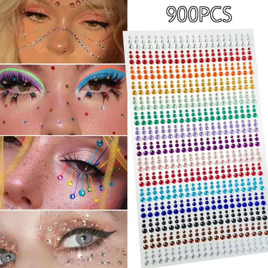 Set 900 Strass-uri Decorative, CRM, Accesorii Make-up / Hairstyling pentru Petreceri și Evenimente Glam [3]