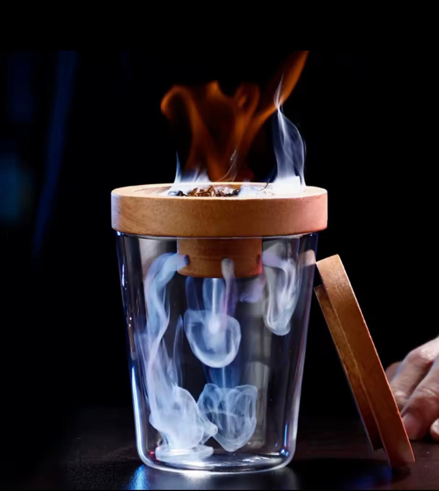 Set afumare bauturi, ADM, afumator whiskey, cu 4 arome naturale si accesorii [5]