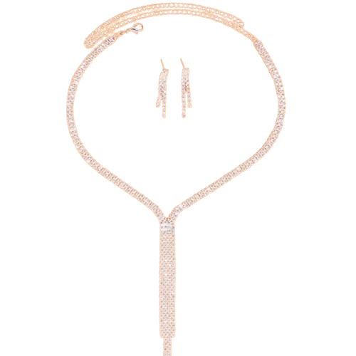 Set bijuterii pentru femei, CRM, Glamour Strass, elegant, auriu [6]