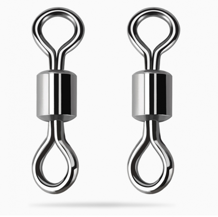 Set conectori din otel inoxidabil pentru pescuit, GMO, cu sustinere pana la 30 kg, 12mm, 20 buc [2]