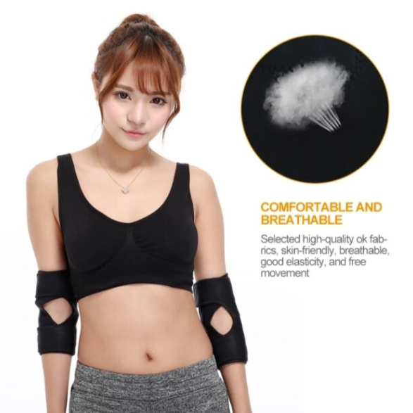 Set cotiere cu turmalina si magneti, CRM, ajustabil, unisex, marime universala, negru [6]