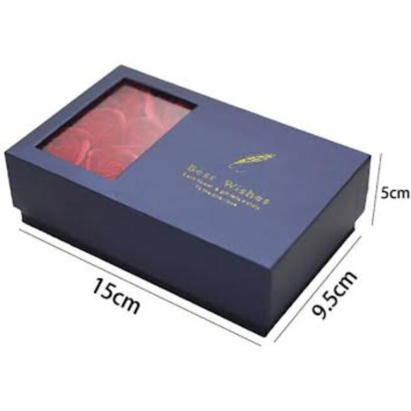 Set Cadou Romantic, CRM,  Cutie cu 6 Trandafiri Roșii si Cercei Eleganți [2]