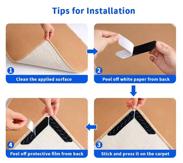 Set 4 Arici cu Silicon pentru Fixare Covor EVNC - Carpet Non-slip Sticker [2]