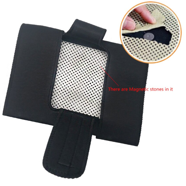 Set Genunchiere cu Turmalină si Magneti, CRM, Ajustabil, Mărime Universală, Unisex, Negru [3]