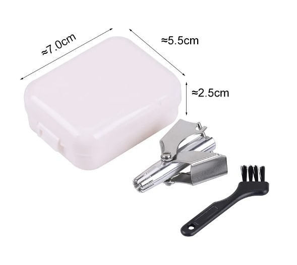 Set pentru taiat parul din nas si urechi, EVNC, Vibrissa Razor, usor de curatat si rezistent la apa [2]