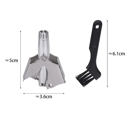 Set pentru taiat parul din nas si urechi, EVNC, Vibrissa Razor, usor de curatat si rezistent la apa [3]