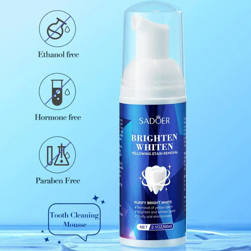 Spumă pentru Albire și Detoxifiere Dentară, CRM, Brighten Whiten, 60 ml [4]