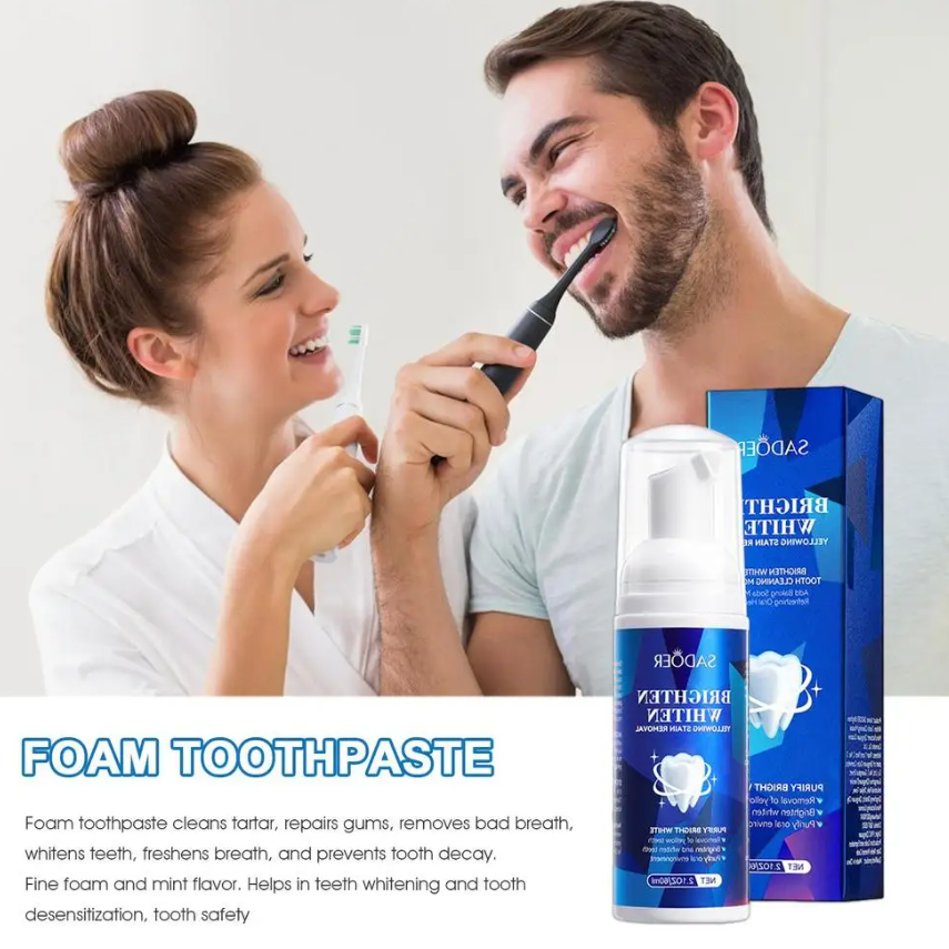 Spumă pentru Albire și Detoxifiere Dentară, CRM, Brighten Whiten, 60 ml [6]