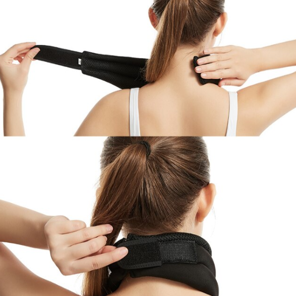 Suport Cervical pentru Susținere și Protecție, CRM, Reglabil, Unisex, Negru [5]