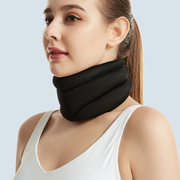 Suport Cervical pentru Susținere și Protecție, CRM, Reglabil, Unisex, Negru [8]