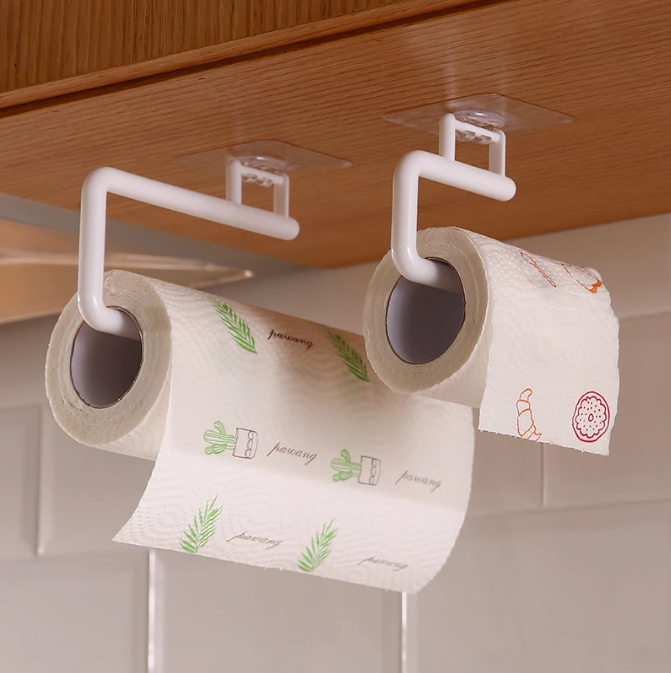 Suport pentru prosoape de bucatarie, EVNC, Paper Roll Holder, sistem dublu adeziv [3]