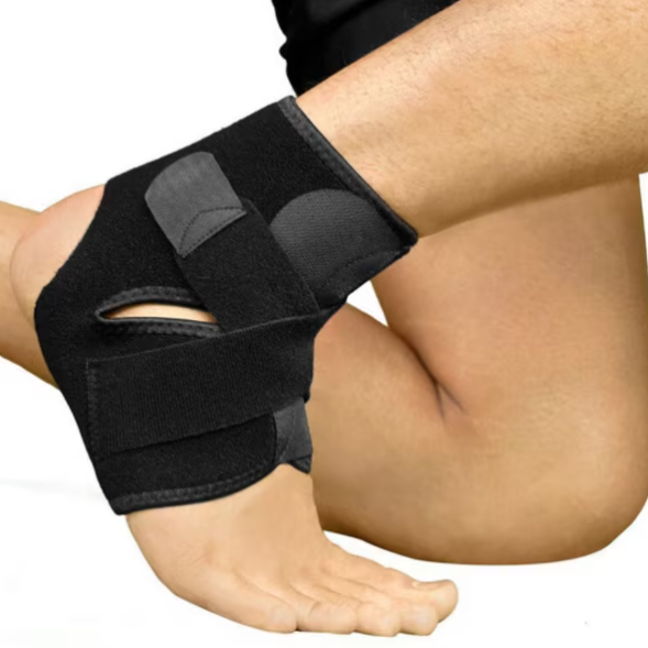 Suport pentru protectie glezna adolescenti, CRM, reglabil, unisex, negru [4]
