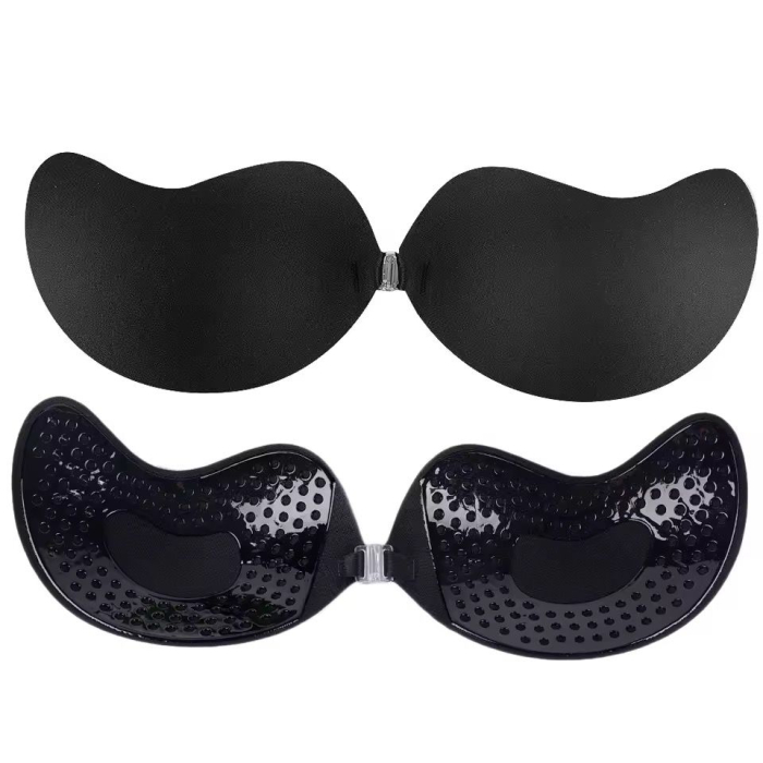 Sutien autoadeziv invizibil ADM, push-up, efect de ridicare sani, negru [1]