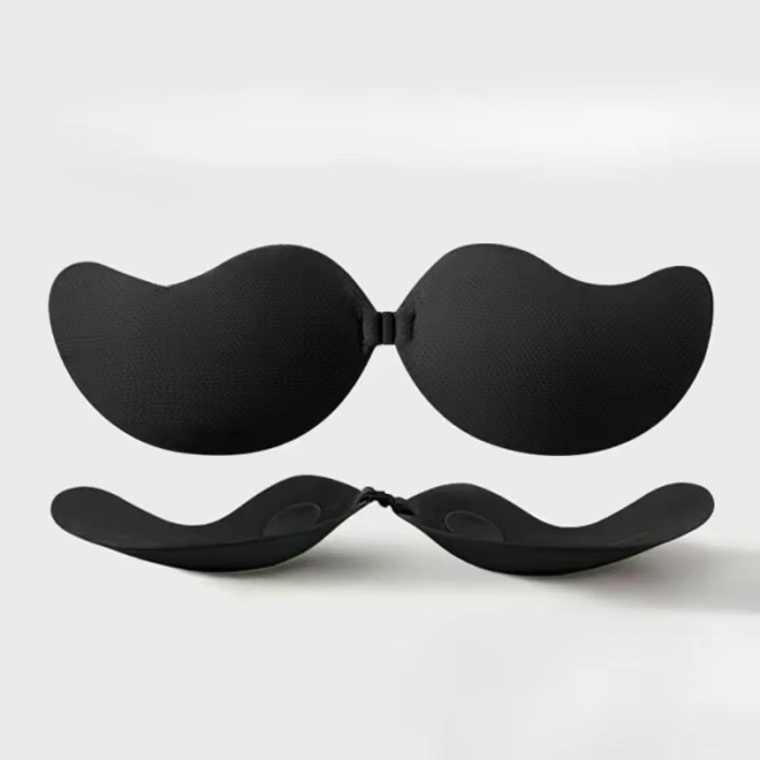 Sutien autoadeziv invizibil ADM, push-up, efect de ridicare sani, negru [4]