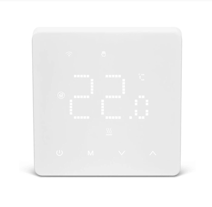 Termostat pentru centrala pe gaz si incalzirea in pardoseala prin apa BeOk TGM50-Wifi-WPB [3]