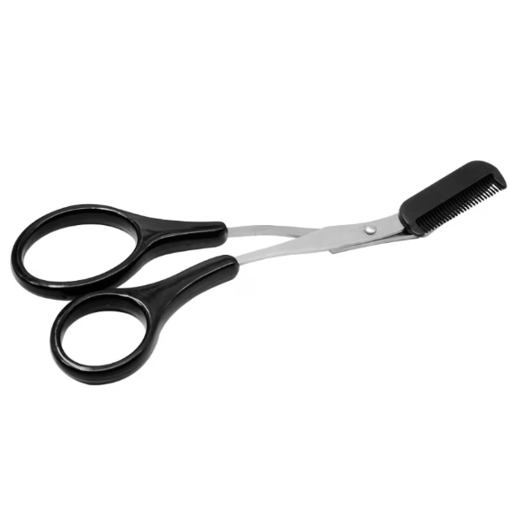 Trimmer Manual pentru Sprâncene, CRM, Design Foarfecă, Negru [3]