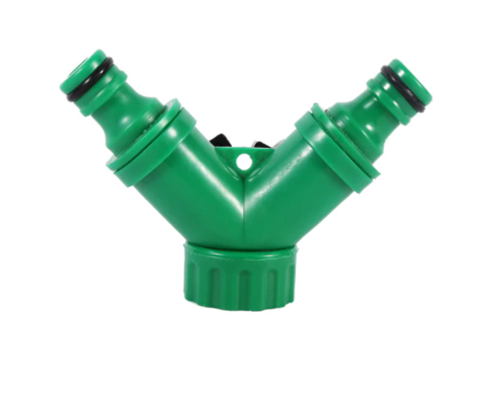 Valva adaptoare pentru robinet cu doua iesiri 3/4", verde [3]
