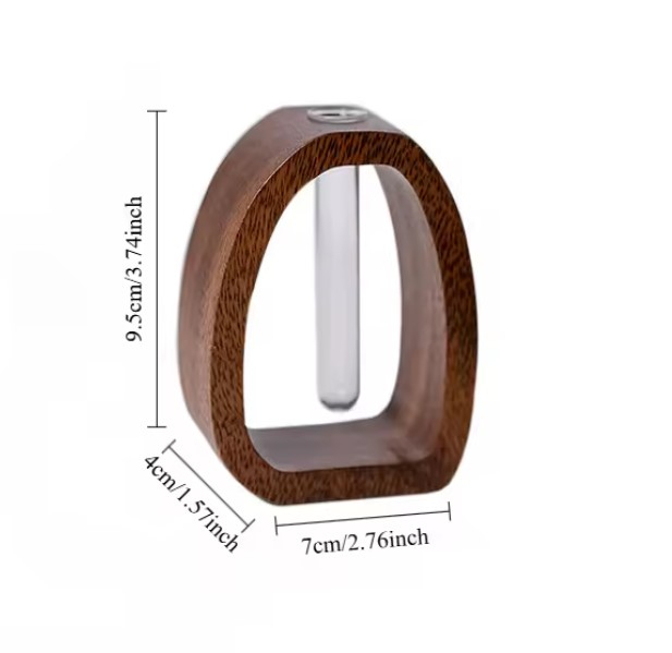 Vază Decorativă pentru Birou EVNC - Wood Flower, din Lemn Natural [2]