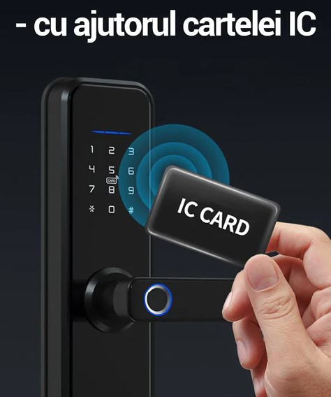 Yala inteligenta BBDHOME – Smart Lock cu amprenta, cod, card, cheie si Tuya APP [14]