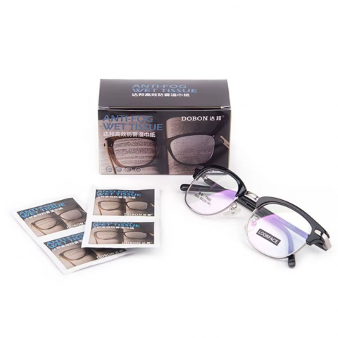 Ochelari - Set 50 Bucăți Șervețele Anti-Aburire, Antistatice, CRM, Ideale pentru Ochelari, Ecrane și Lentile Sensibile, Ambalate Individual