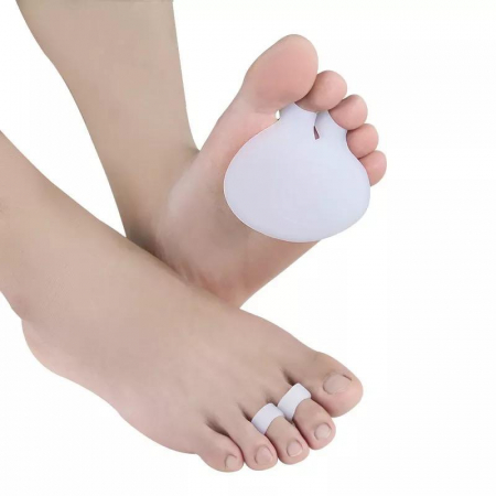 Set talonete pentru metatarsiene din silicon, ADM, ameliorarea durerii, reducerea presiunii, alb [1]