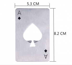 Desfacator sticle din inox Carte de Joc As – Compact si elegant [1]