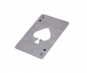 Articole pentru Bucatarie & Servire - Desfacator sticle din inox Carte de Joc As – Compact si elegant