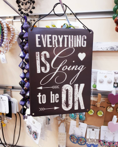 Tablou cu mesaj motivational "Everything Is going to be ok", GMO [1]