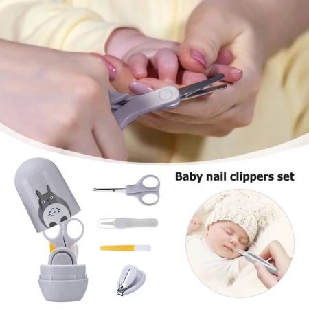 Kit de ingrijire si igiena pentru bebelusi, ADM, Baby Grooming, 4 piese, gri [6]