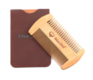 Pieptene de barba si mustata, GMO, Duo Blue-Zoo, anti-static [1]