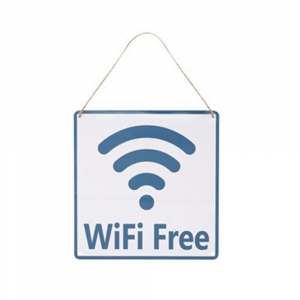 Decoratiuni - Tablou decorativ metalic, GMO, WiFi Free, 20x20cm