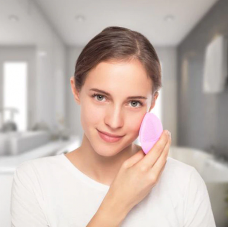Dispozitiv de curatare faciala, FORCLEAN, Pearl Pink, 8000 oscilatii/minut, 8 trepte de viteza, impermeabil, roz [5]